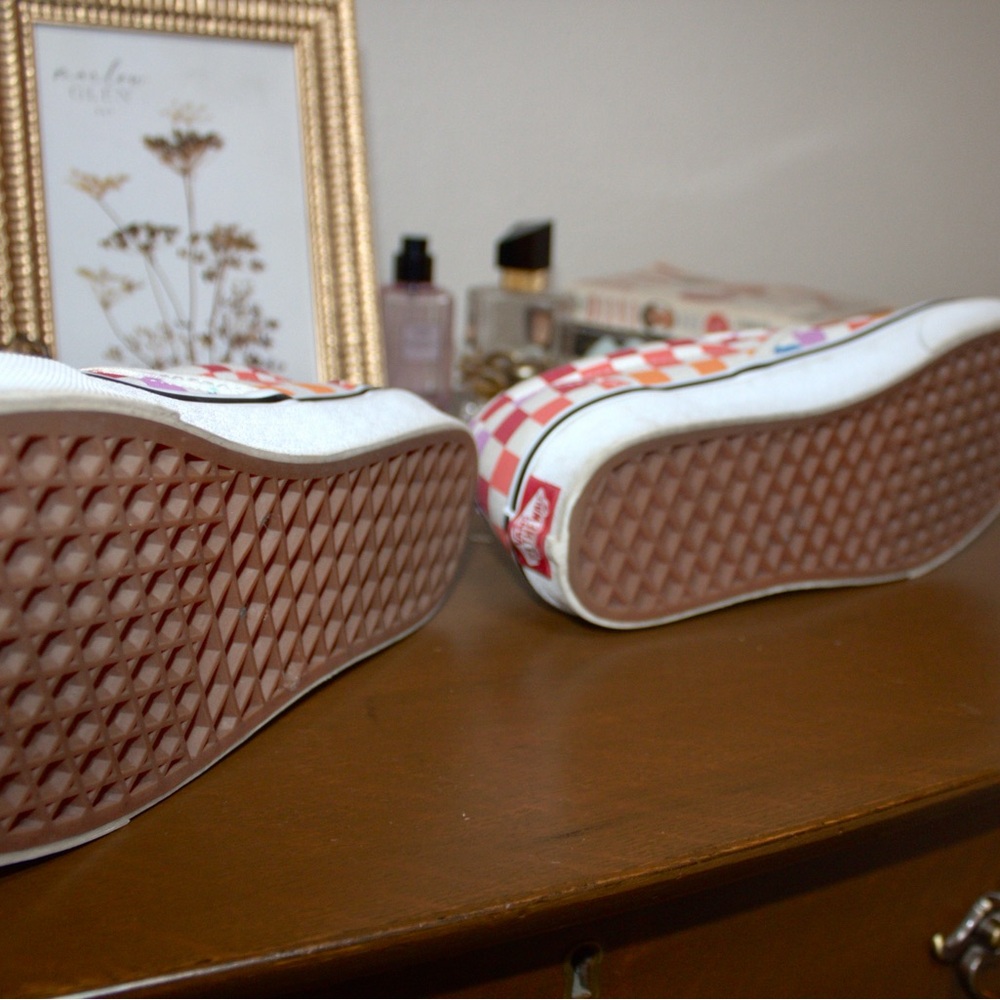 Colorful Checkered Vans slip on - Picture 4 of 6